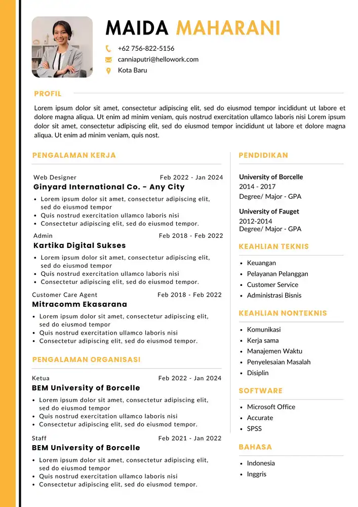CV Kreatif 012